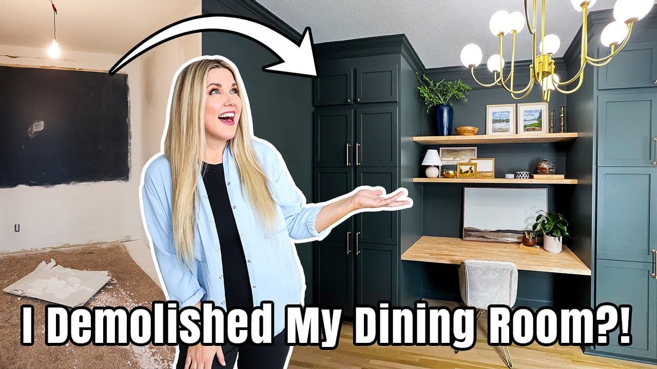 How to TRANSFORM a small space into a Home Office...Save THOUSANDS!!!